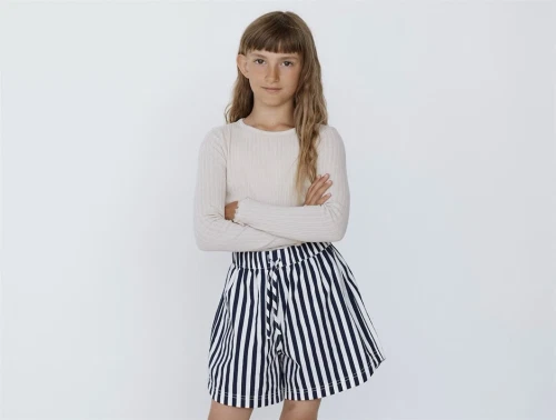 Mads Nørgaard white alyssum/saragasso sea sacky shorts Pio